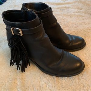 Sam Edelman fun and flirty tassel ankle boots